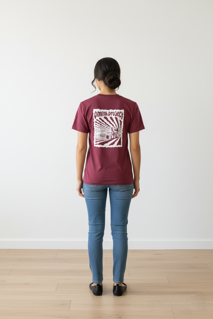 Camiseta Mujer Granate