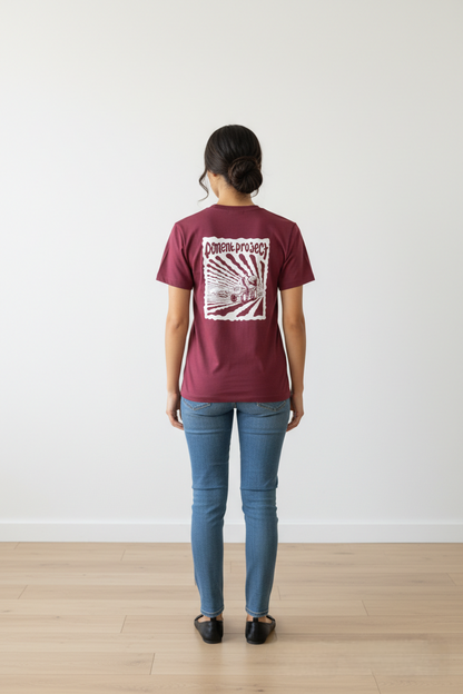 Camiseta Mujer Granate