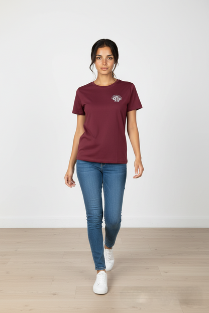 Camiseta Mujer Granate