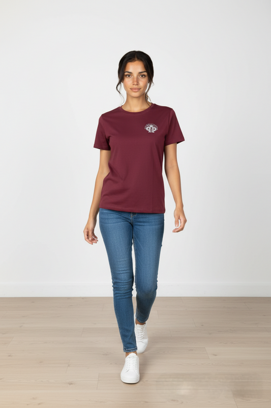 Camiseta Mujer Granate