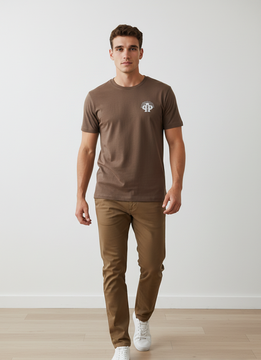Camiseta Hombre Marrón