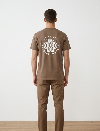 Camiseta Hombre Marrón