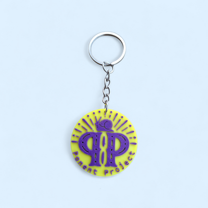 Llavero Amarillo y Lila