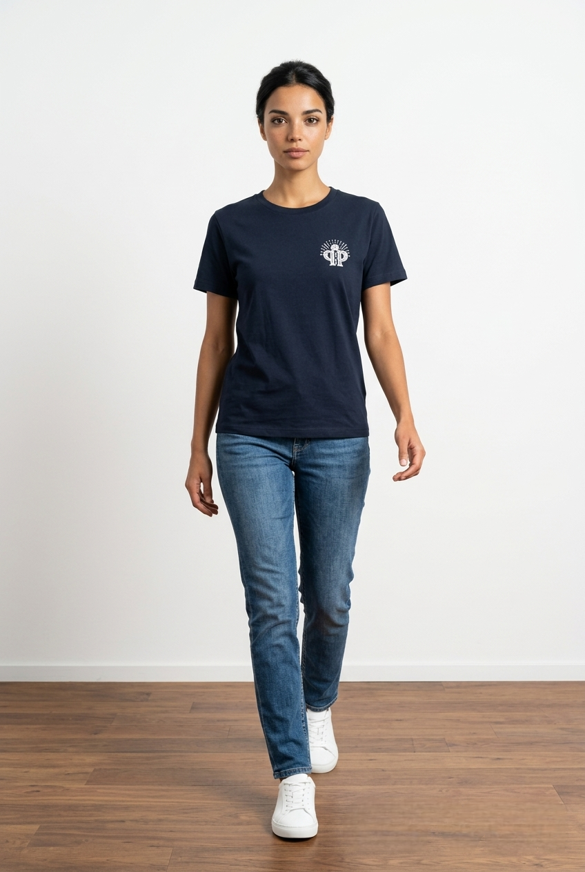 Camiseta Mujer Azul Marino