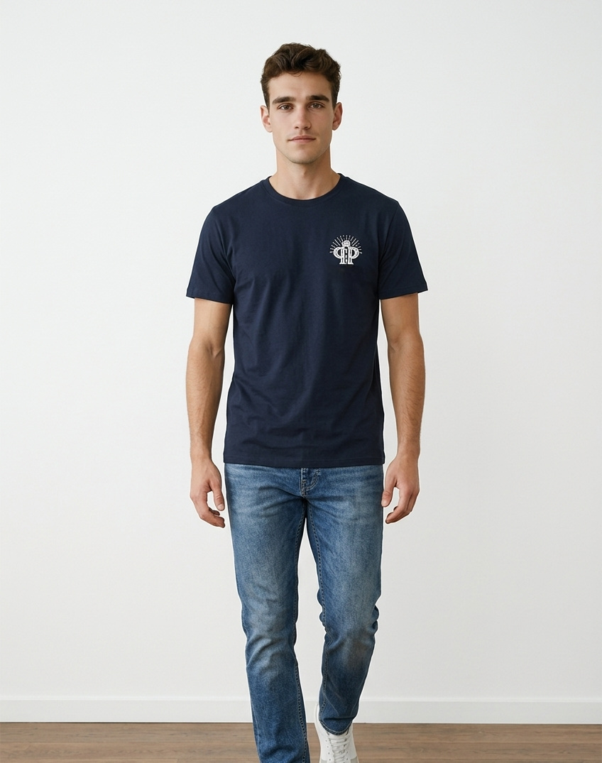 Camiseta Hombre Azul Marino