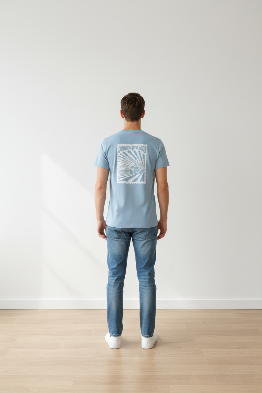 Camiseta Hombre Azul